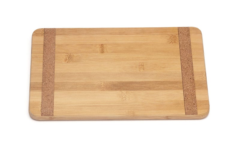 Lipper International Bamboo Wood Kitchen Cutting and Serving Board with Non-Slip Cork Backing, Medium, 13-3/4" x 9-3/4" x 5/8" - Image 4
